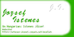 jozsef istenes business card